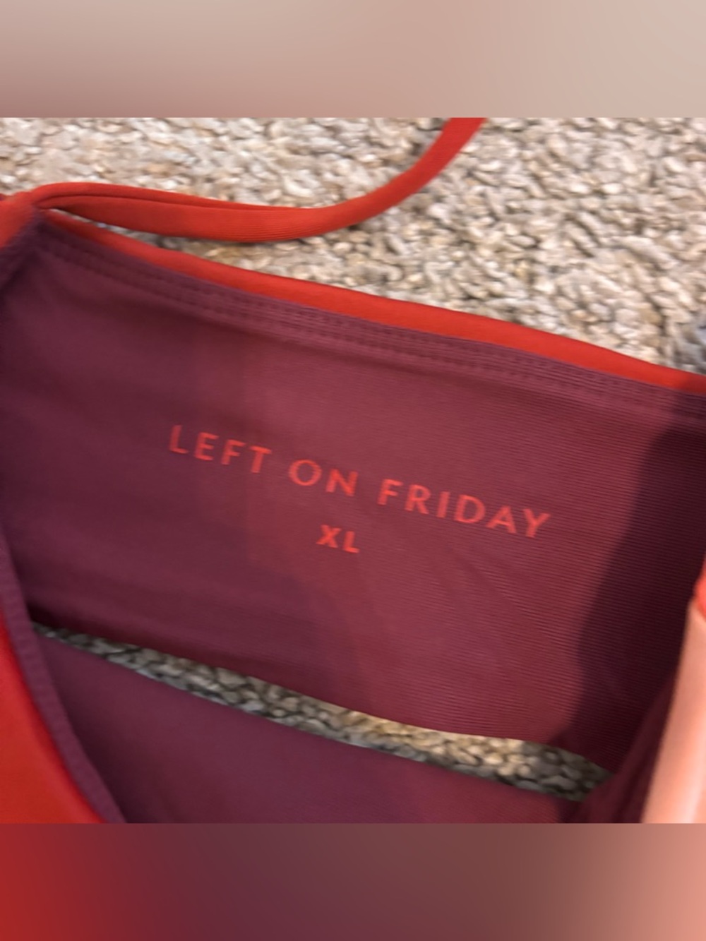 Left On Friday Pool Days Top XL Colorblock Sport Bikini Top - Picture 2 of 5